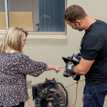 Customer with goldcoast plumber